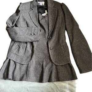 White House Black Market Gray Blazer with skirt